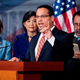 Rep. Keith Ellison with other members of the Congressional Progressive Caucus(Bill Clark/Roll Call/Getty Images)